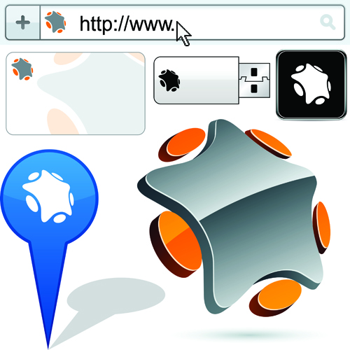 Search Box logo and emblems web elements vector 05 search logo emblems emblem elements element box   