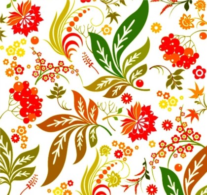 Brilliant flower design pattern seamless vectors tileds flower brilliant   