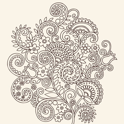 Vector graphic Flower ornaments Pattern 01 pattern ornaments ornament flower   