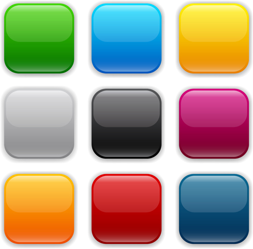 App button icons colored vector set 04 icons colored button app   