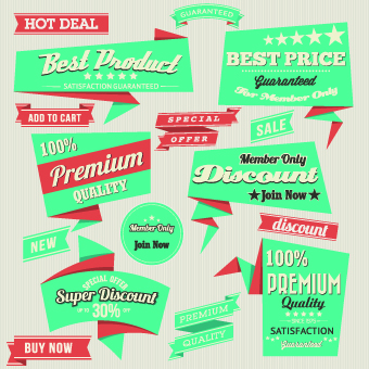 Retro Premium Quality labels design set 03 quality premium labels label   