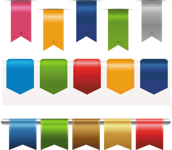 Colorful Label Stickers free vector 02 stickers sticker label colorful   