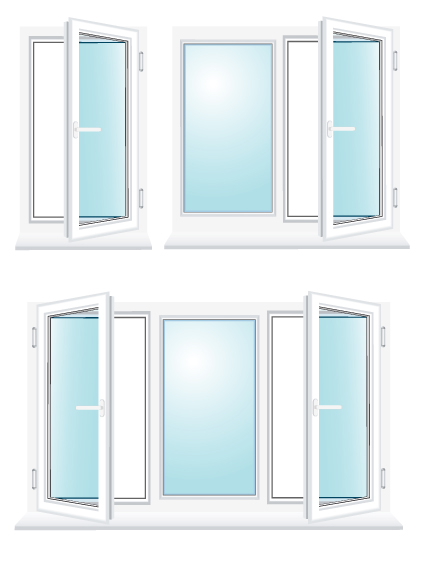 Various Plastic windows vector set 03 windows window Various plastic   