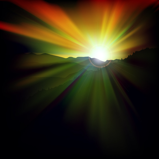 Beautiful sunset scenery vector 02 sunset scenery scene beautiful   