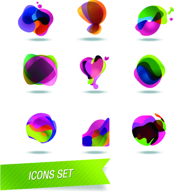 Color Abstract icons vector 03 icons icon abstract   