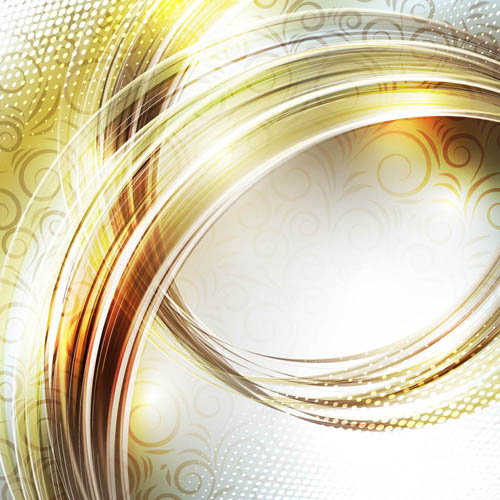 Golden dynamic lines background shiny vector shiny lines golden dynamic background   