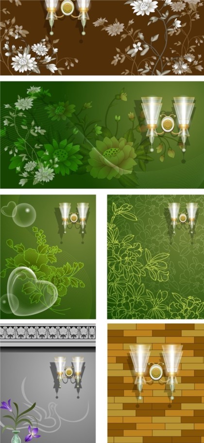 Bright light with flower background vector light bright background   