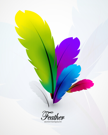 Colored feathers art background 02 feathers colored background   