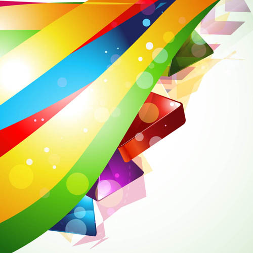 Colored ribbon with shiny background vector shiny ribbon colored background   