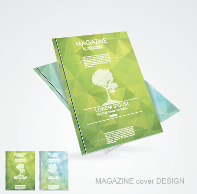 Modern magazine abstract cover vector 03 modern magazine cover   