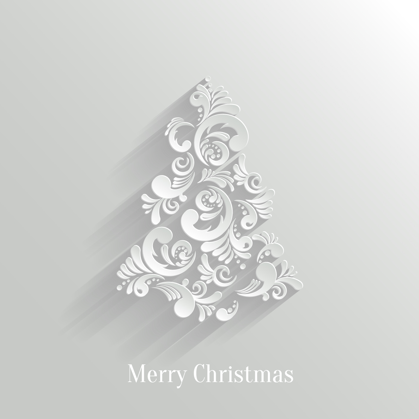 Paper Floral White Christmas Backgrounds Vector 03 white paper floral christmas backgrounds background   