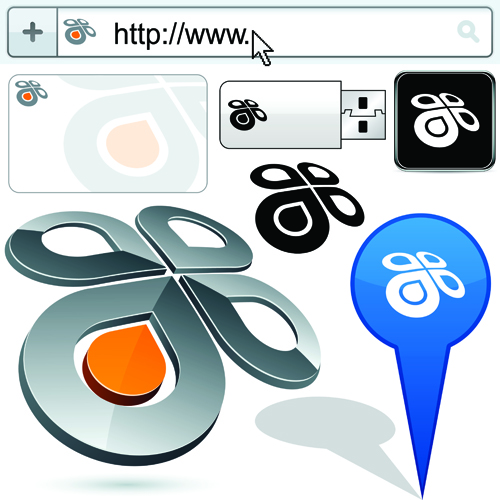 Search Box logo and emblems web elements vector 04 search logo emblems emblem elements box   