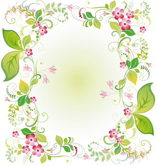 Vector of Spring Fresh Flower Frame set 08 spring frame flower   