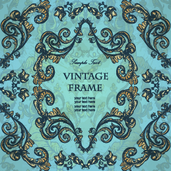 Gold floral ornament frame vector 04 vintage ornament frame floral   