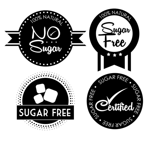 Vector sugar labels design material 04 sugar labels design   