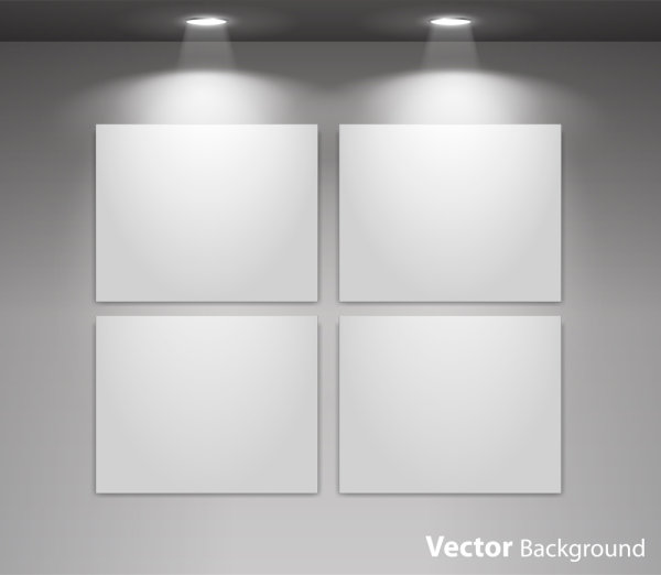 Spotlight Display wall background vector 04 spotlight display wall   