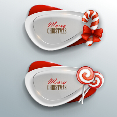 Christmas layered banners vector 03   