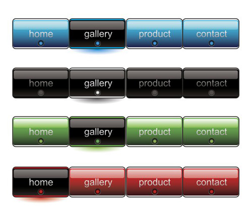 Company website menu buttons vector collection 24 website menu company collection buttons   