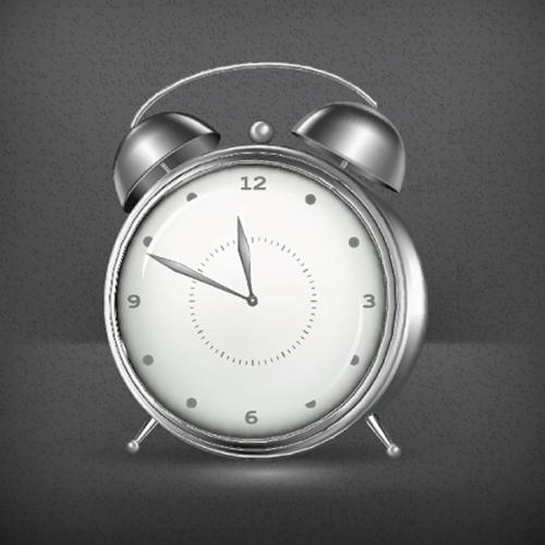 Simple alarm clock vector material simple clock alarm clock   