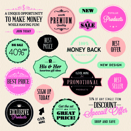 Vector Labels discounts sale set 02 sale labels label discount   