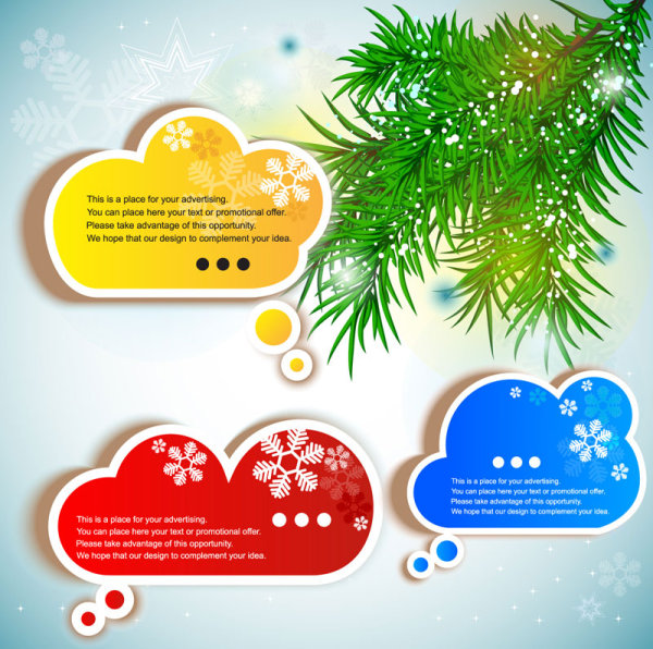 Creative Speech Circle and cloud vector set 02 speech creative cloud circle   