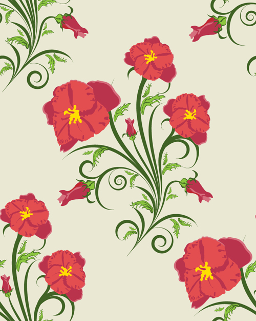 Elements of floral backgrounds vector illustration 03 vector illustration illustration floral background floral elements element   