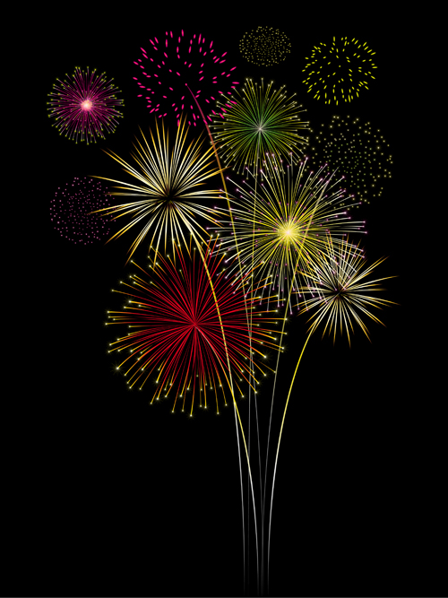 Shining holiday fireworks beautiful vector 02 shining holiday Fireworks beautiful   