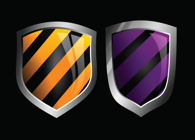 Glossy Vector Shields vector shields   