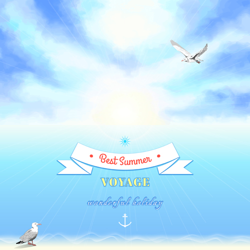 Voyage best summer vector background 01 voyage Vector Background summer best background   