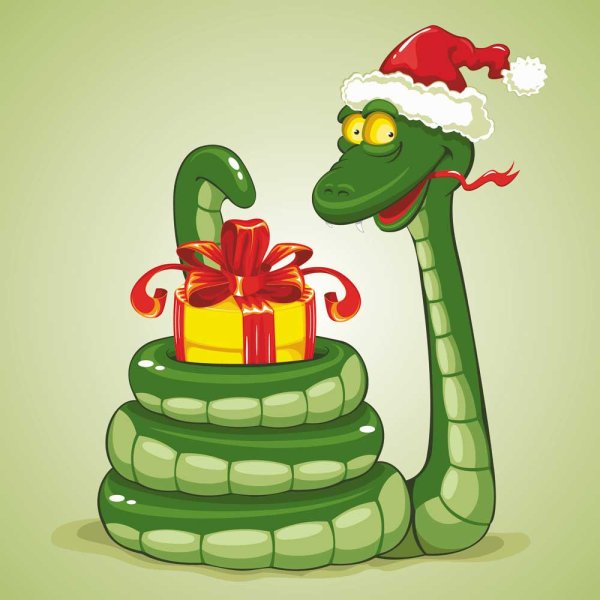 Snake 2013 Christmas design vector graphics 04 snake christmas 2013   