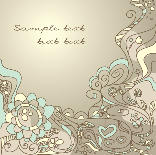 Elements of Light Floral vector Background 02 light floral elements element   