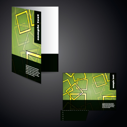 Vector Layout folder cover design set 03 layout folder cover   