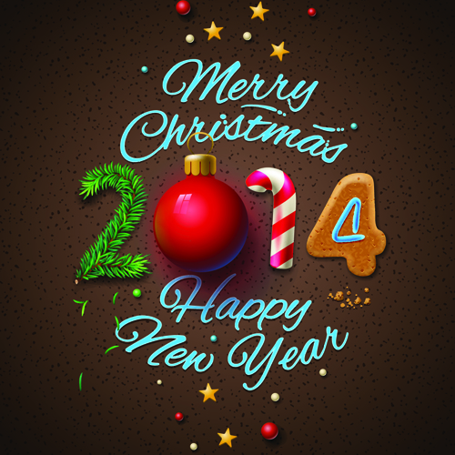 Christmas with 2014 New Year Creative background set 01 xmas new year Creative background creative christmas background 2014   