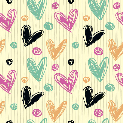 Valentines day heart seamless pattern vectors 05 valentines seamless pattern heart day   