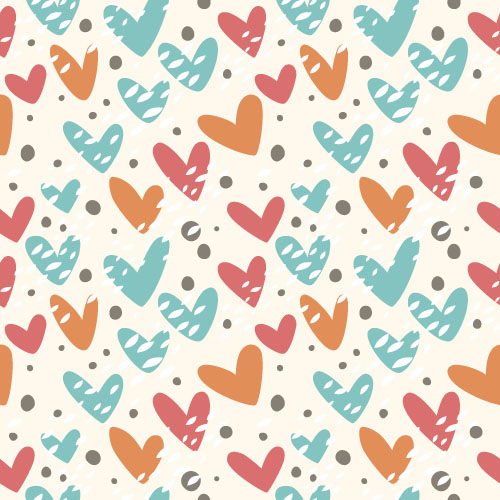 Valentines day heart seamless pattern vectors 08 valentines seamless pattern heart day   