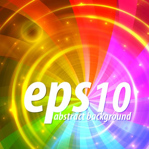 Shiny with Rainbow background vector graphic 02 shiny rainbow   