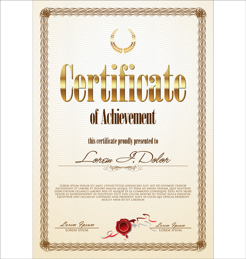 Modern certificate creative template vector 03 template vector template modern creative   