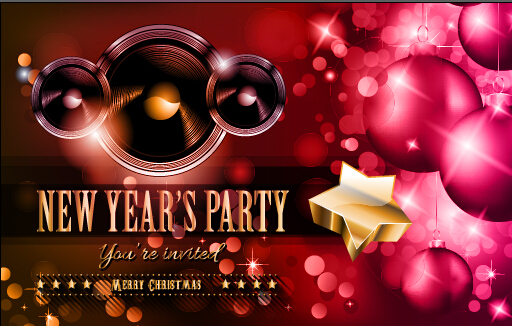 2015 new year party flyer and cover vector 03 party new year flyer cover 2015   