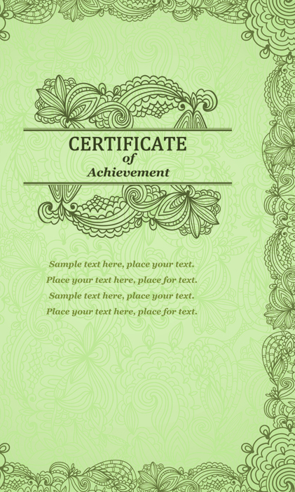 Vector Templates of certificates design set 06 templates template certificates certificate   