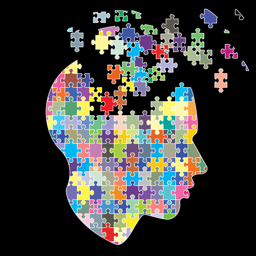 Puzzles head design vector 05 puzzle head   