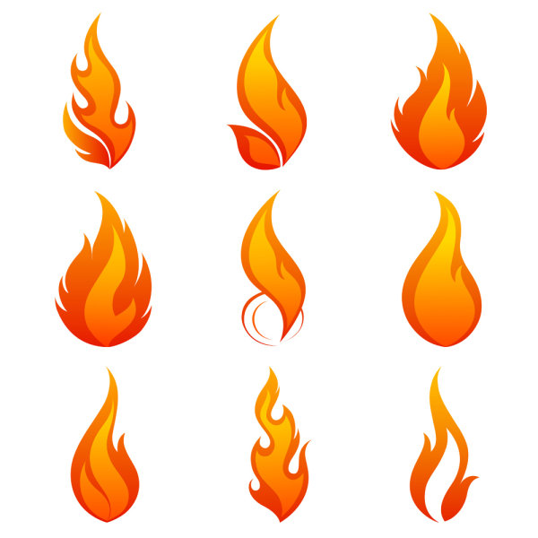 Elements of Vivid flame vector Icon 01 vivid icon flame   