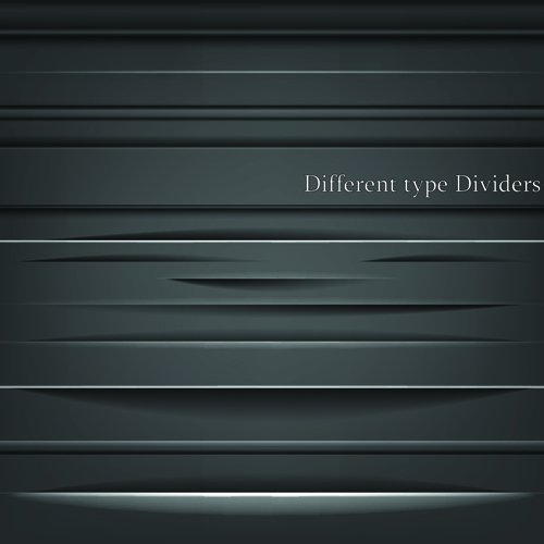 Different Type Dividers design vector 02 type dividers different   