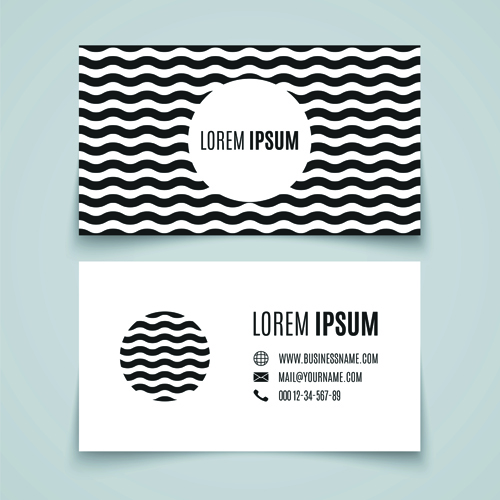 Simple styles business cards vectors 01 simple business cards business   