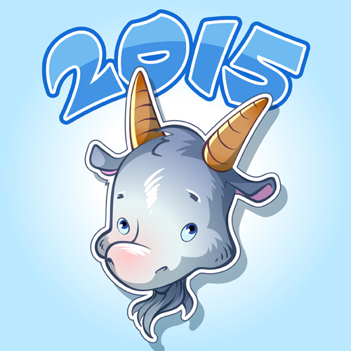 Cute goat 2015 art background 02 goat cute background 2015   