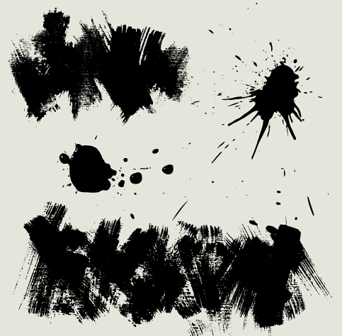 Ink splatter grunge vector 01 splatter ink grunge   