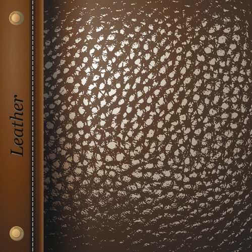 Vector Leather Backgrounds set 04 leather backgrounds background   