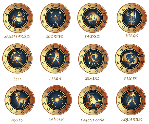 Different Signs of the zodiac design vector 05 zodiac signs different   