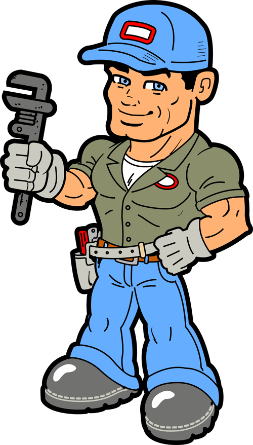 Funny cartoon builders vector illustration 14 illustration funny cartoon Builders   