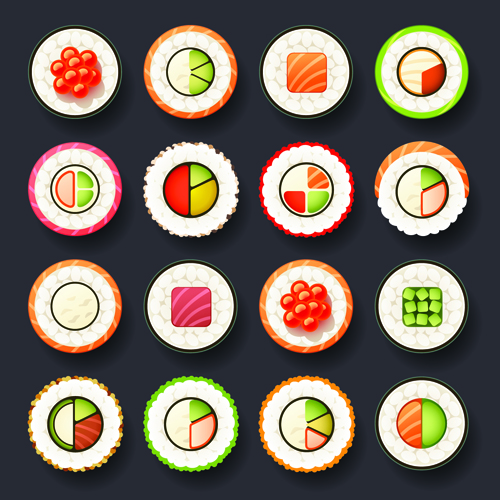 Set of best food icons vectors graphics 02 icons icon food   