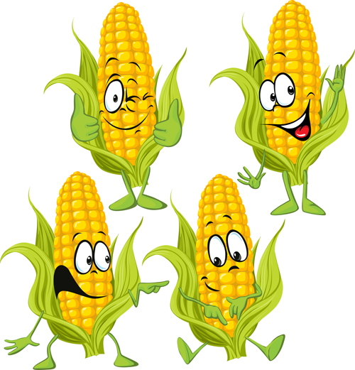 Corn cartoon characters vector material material characters cartoon   